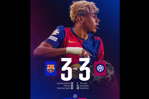 3-3 ,instagram @fcbarcelona