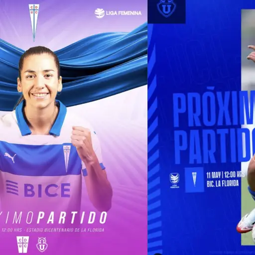 Próximo Partido ,instagram @cruzados_oficial cruzados_oficial y @udechilefemenino