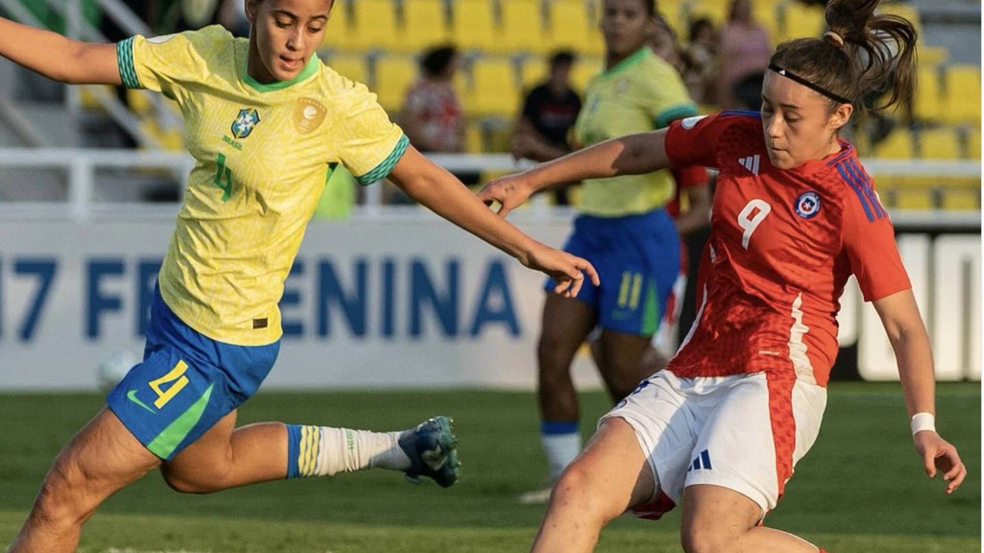 Segundo Tiempo Brasil vs Chile, instagram @laroja