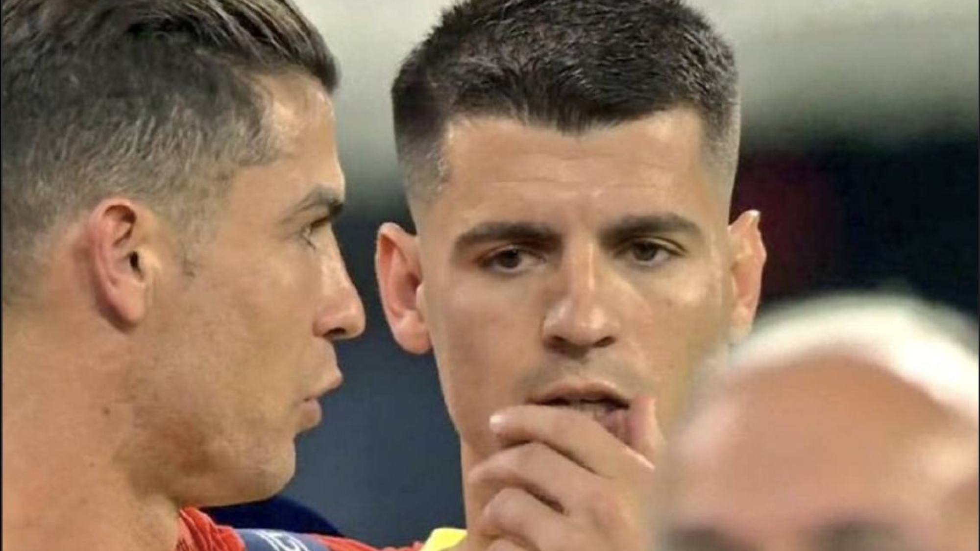 Ronaldo y Morata, x @InvictosSomos