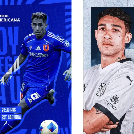 La U vs Independiente ,instagram @udechileoficial, @caindependiente
