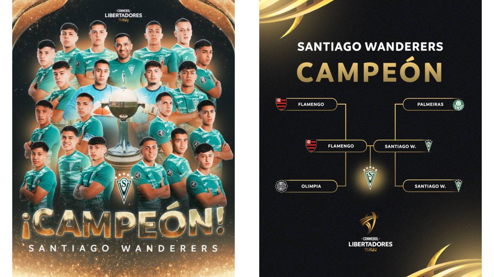 Santiago Wanderers Campeón, instagram @libertadoresu20