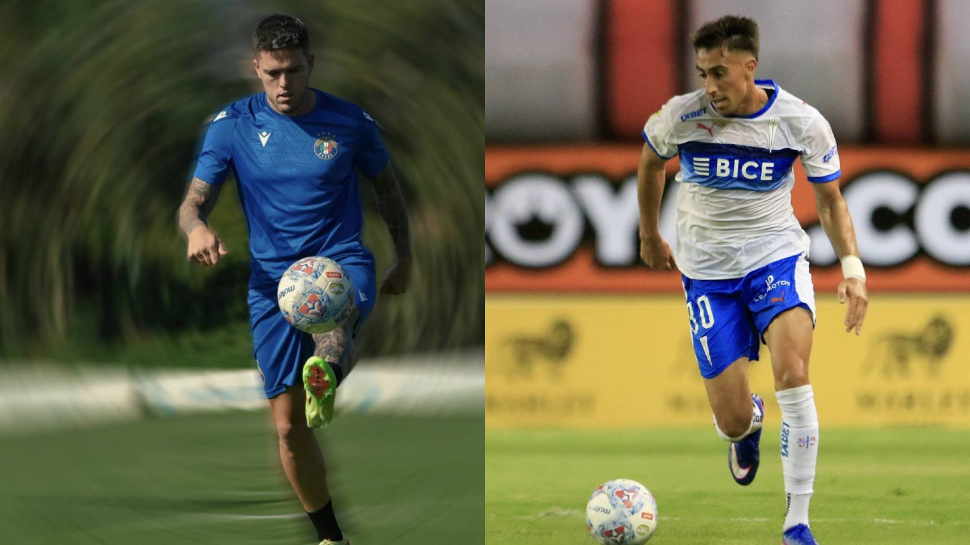 Audax vs UC, instagram @cruzados_oficial y @audaxoficial